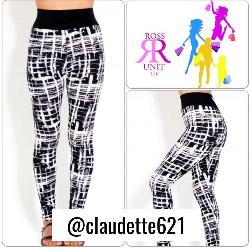 Black and White Leggings - Picture 1 of 1